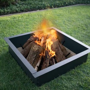 Nouveau produit KD Structure Backyard carré Fire Ring <span class=keywords><strong>Pellets</strong></span> Anneau de foyer antirouille - Product Image 3