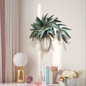 Decoração De Parede Fornecedor 3D Art Flower Design Sala De Estar Para Casa Acessórios De Parede De Metal Pendurado - Product Image 3
