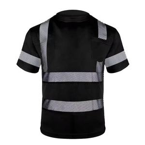 सेफ्टी क्लास 3 निर्माण कार्य, हाई स्लीव ब्लैक कलर वर्क सेफ्टी शर्ट - Product Image 5