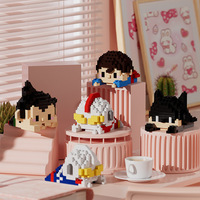 Jouet de construction en plastique à petites particules Lie Lie Union Doll, blocs de construction, cadeau de Noël, kit de 200 à 400 pièces, 7101-7147