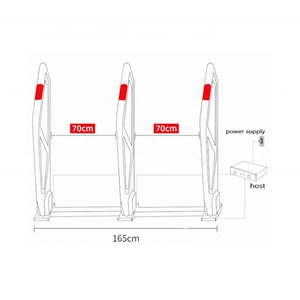 Système antivol classique EM 1KHz en gros pour usine, en ABS blanc, avec alarme sonore et lumineuse, système EAS pour librairie - Product Image 6