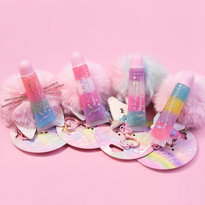 <span class=keywords><strong>Justgirl</strong></span> multi couleurs porte-clés brillant à lèvres enfants personnalisable oem votre emballage et logo naturel filles brillant à lèvres avec art des fruits - Product Image 5