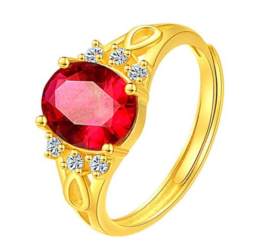 Red Diamond Ring (Gold)