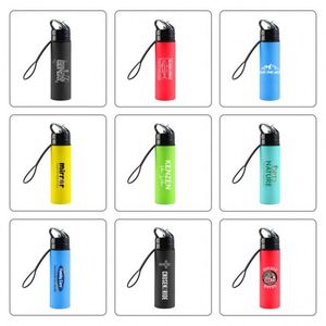 Promotional <b>Gift</b> 600Ml Green Silicone Foldable Drinkware Hot/Cold Outdoor Straw for Sports and Travel Water Bottle - Product Image 5