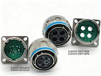 Connecteur Électrique Étanche D38999/26FD05SN pour Câble Réseau Fibre Optique, Connecteur Circulaire Robuste D38999 Multi-Pins