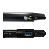 Microphone sans fil à double canal U-17A2 True Diversity rechargeable pour scène/spectacle