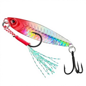 Señuelos de pesca de largo alcance con diseño de <span class=keywords><strong>escamas</strong></span> de pez, señuelos artificiales al por mayor, piezas de cebo de pescado desnudo, señuelos giratorios de placa de hierro - Product Image 1