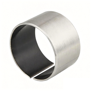 Самосмазывающаяся втулка из нержавеющей стали с бронзово-ПТФЭ слоем, антикоррозийная, металлическая, механически обработанная, модель HKB-10 - Product Image 4