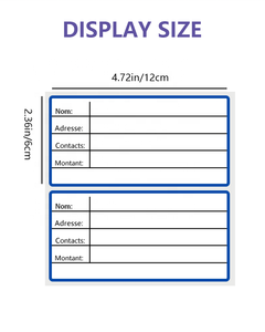 <span class=keywords><strong>Étiquette</strong></span>s d'expédition autocollantes 60*120mm pour écriture manuscrite, idéales pour vêtements, sacs à main, chaussures, boîtes et emballages logistiques - Product Image 2