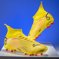 Jia Xin yüksek üst hafif erkek futbol profilli rahat eğitim spor Sneakers futbol kramponları sivri