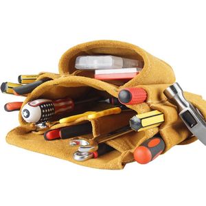 New Design 5 Pockets Nail Tool Pouch Leather Electrician Tool Belt for Constructors Electricians Plumbers Handymen Storage Bag - Product Image 5