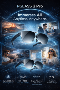 SeeYA <span class=keywords><strong>AR</strong></span> Glass Pglass 2 Pro HUD Ultra Leggero con Supporto DP+USB2.0 Plug & Play, Schermo Virtuale >80" per Migliorare l'Esperienza Visiva - Product Image 6