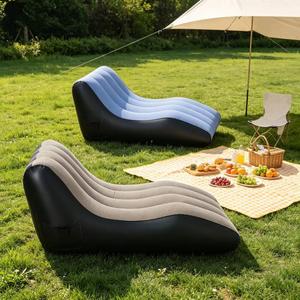 Fauteuils et canapés gonflables en PVC écologique - Design moderne, imperméables, portables et pliables pour le camping, la randonnée, les voyages et l'utilisation en extérieur - Product Image 4