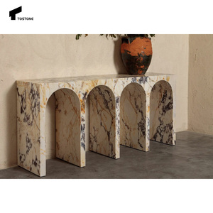 Tostone đương đại calacatta Viola sang trọng bằng đá cẩm thạch Bàn điều khiển Bảng trang trí trong nhà cho phòng ăn phòng khách phòng Nhà Phòng Ngủ - Product Image 6