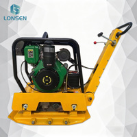 Compacteur à plaques industriel FPC220 essence/diesel pour la stabilisation des sols