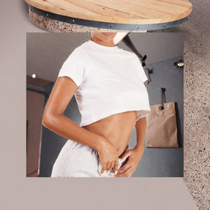 Camiseta Deportiva de Manga Corta 100% Algodón para Mujer, Ajuste Holgado Cómodo, Tejido Jersey Transpirable, Estilo Deportivo Liso Teñido - Product Image 2