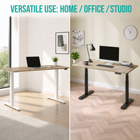 Cadre de bureau électrique réglable en hauteur et en largeur avec double moteur pour usage professionnel