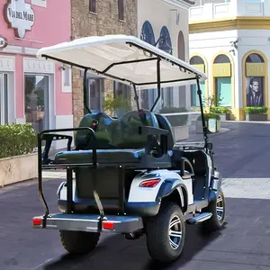 Elektrikli kaldırılmış Golf arabası 2 4 6 8 koltuk 4x4 benzinli yol kulübü araba satılık