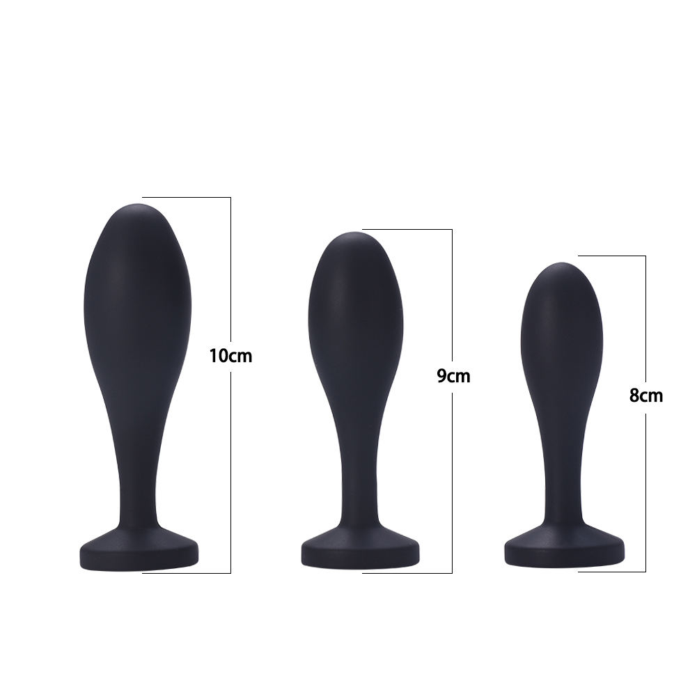 Les jouets de expédition de sodomie de silicone de baisse arrosent l'ensemble anal de prise de Massager de conception de baisse de prise anale noire de bout