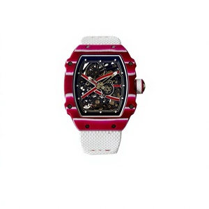 Reloj mecánico de alta gama personalizado UMIF RM67-02 CRMA7 con movimiento Vaucher, luminoso, de lujo, NTPT, de carbono rojo, Mutaz, esqueleto. - Product Image 1