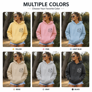 Sudadera con Capucha Oversize Amarillo Mantequilla para Mujer, con Bordado Gráfico Personalizado, Estilo Urbano, Proveedor de Ropa - Product Image 4