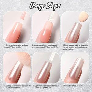 <span class=keywords><strong>Blanc</strong></span> Perle Chrome Poudre À <span class=keywords><strong>Ongles</strong></span> Iridescent Aurora Poudre Métallique <span class=keywords><strong>Effet</strong></span> Miroir Pigment Nacré Sirène Pigment Perle Paillettes - Product Image 6