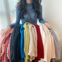 Suéter Casual de Invierno para Mujer, Cuello Redondo, Manga Larga, 100% Acrílico, Antipilling, Transpirable
