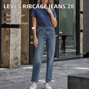 Jeans <span class=keywords><strong>Levis</strong></span> para Mujer, Corte Bootcut, Cintura Alta, Color Sólido, Largura Completa, Valley View 28, Secado Rápido, Estilo Vintage - Product Image 2