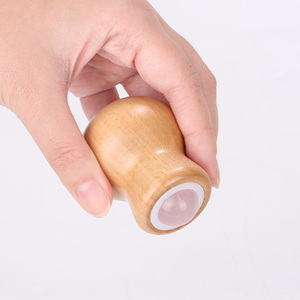 Gourde en bois <span class=keywords><strong>Guasha</strong></span> balle de Massage rouleau de Jade et pierre de Gua Sha rouleau de glace en cristal naturel pour le visage Anti-âge - Product Image 3