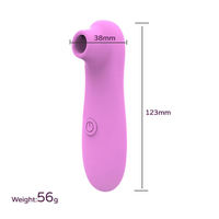 Tragbarer Silikon+ABS Wasserdichter Saugvibrator Oralsex-Sauger Klitoris-Stimulator 10 Modi Klitorales Erotik-Sexspielzeug für Frauen