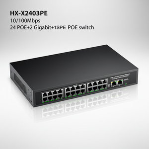 Switch Ethernet réseau non géré 24 ports 10/100M PoE avec 2 ports Uplink Gigabit et 1 port SFP, prise en charge VLAN pour systèmes de vidéosurveillance - Product Image 4