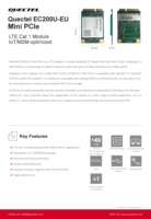 Prix bas Quectel EC200U-EU Mini PCIe LTE Cat 1 Module Module 4G pour EMEA