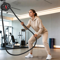 Système de poulie métallique portable Endless Rope Trainer avec résistance réglable pour exercices du dos et des bras, usage commercial