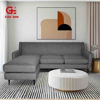 Canapé modulaire Chesterfield moderne de luxe à trois places, tissu de haute qualité, en forme de L, pour salon, hôtel, GSSTAR