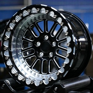 Rines Todoterreno Forjados Personalizados <span class=keywords><strong>de</strong></span> 17-22 Pulgadas con Beadlock, 6x135 6x127 6x139.7, para Ford F150, RAM 1500/2500, Explorer - Product Image 1