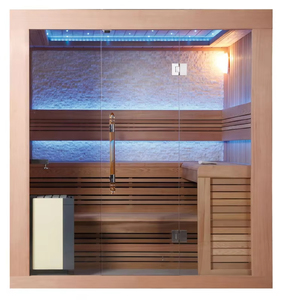 <span class=keywords><strong>FACESPA</strong></span> Sauna commercial pour 2 à 4 personnes avec infrarouge lointain en bois de cèdre du Canada FS-1241 - Product Image 3