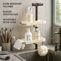 Étagère de rangement pour savon Impactful, design ajouré pour robinet, pour un drainage rapide