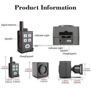 Sistema de Alarma Perimetral Portátil para Exteriores, Sensor de Movimiento Inalámbrico a Prueba de Agua para Acampar - Product Image 3
