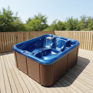 Jacuzzi <span class=keywords><strong>de</strong></span> Acrílico para Exteriores <span class=keywords><strong>de</strong></span> Fábrica Foshan, Spa para 3 Personas <span class=keywords><strong>con</strong></span> Jets Grandes, Bañera Rectangular para Remojar, Jacuzzi Exterior para <span class=keywords><strong>Casa</strong></span> - Product Image 6