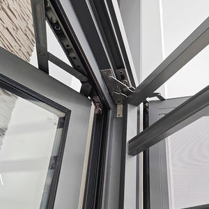 Fenêtres en aluminium pour la maison, à double <span class=keywords><strong>vitrage</strong></span>, à rupture de pont thermique, résistantes au vent, avec système de battant à ressort, pour projets en Amérique du Nord, résistantes aux impacts d'ouragans - Product Image 5