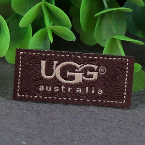 Étiquette tissée personnalisée avec logo de marque, en polyester et coton, pour vêtements, à coudre ou thermocollante, lavable, étiquettes principales - Product Image 2