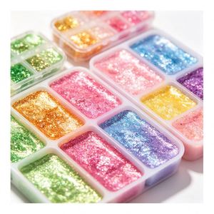 Mess Free Glitter Pen Craft Kit Funnels Tweezers Sparkly Beads Sequins Kids Art Learning Toy Gift <b>Box</b> <b>Present</b> Set - Product Image 5