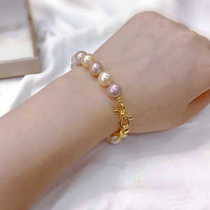 2024 New Baroque Style Natural Pearl Bracelet Colorful <b>Oil</b> <b>Painting</b> Design Gift Product - Product Image 6