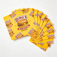 Scatola per Hamburger in Carta Kraft, Contenitore per Pollo Fritto, Sandwich, Anelli di Cipolla, Hot Dog, Cartone Usa e Getta per Fast Food