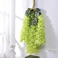 Fiori di seta d'attaccatura decorativi di nozze della vite del fiore artificiale di plastica del contesto economico della parete