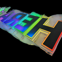 Letras 3D con Iluminación LED RGB, Personalizadas, Impermeables, con Perforación Lateral, Cambio de Color, Letrero Luminoso