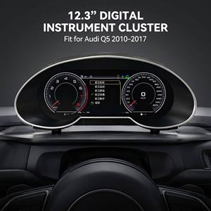 Nouvel ensemble d'instruments numériques premium de 12,3 pouces pour <span class=keywords><strong>Audi</strong></span> <span class=keywords><strong>Q5</strong></span> 2010-2017, tableau de bord LCD, compteur de vitesse, boîte de rétrofit de cockpit virtuel CN;GUA - Product Image 5
