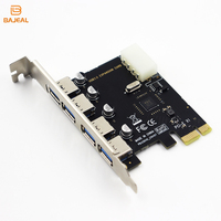 Tarjeta de Expansión PCI Express X1 a 4 Puertos, Convertidor de PCI Express a USB 3.0, Tarjeta de Expansión Express