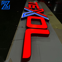 Letrero Luminoso LED para Exteriores con Logotipo de Empresa, Letrero Personalizado para Fachada de Negocio, Letrero Luminoso 3D para Tienda, Letrero Luminoso para Edificio