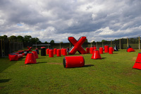 Terrain de paintball gonflable de haute qualité et bon marché, fourni par l'usine, pour le tir à l'arc